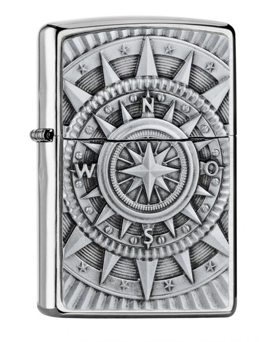 ZIPPO Aansteker PL COMPASS EMBLEM - vooraanzicht