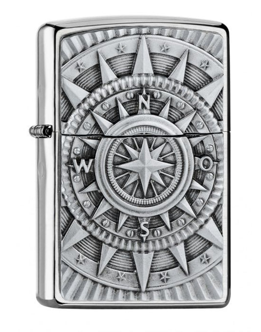 ZIPPO Aansteker PL COMPASS EMBLEM - vooraanzicht