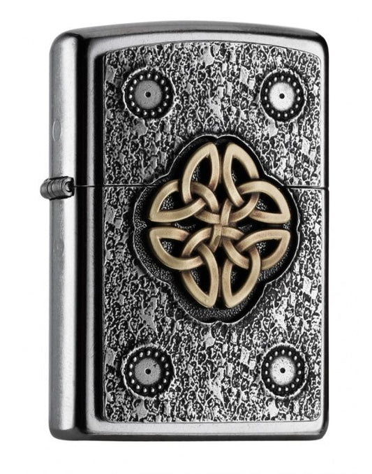 ZIPPO Aansteker PL EMB W/ CELTIC KNOT - vooraanzicht