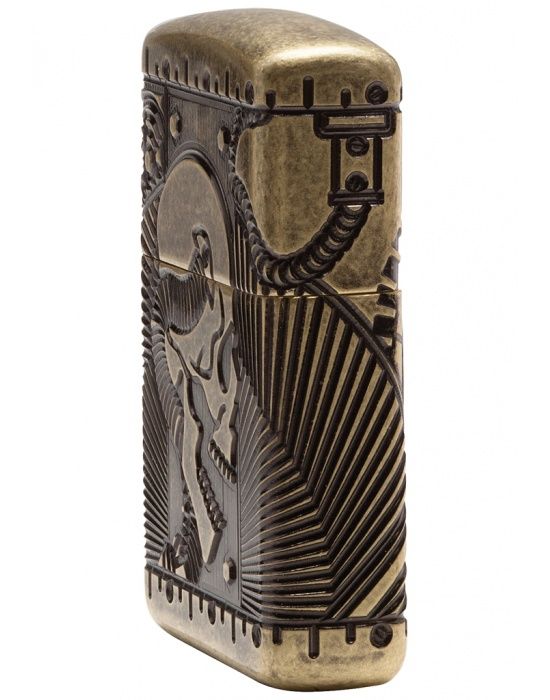 ZIPPO Aansteker PL 29268 Skull Multi Cut - detail
