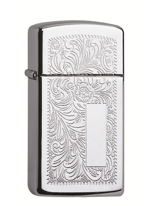 ZIPPO Aansteker PL SLIM 1652 VENETIAN CHROME SLIM - vooraanzicht