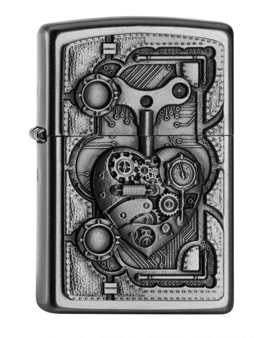 ZIPPO Aansteker PL STEAM PUNK HEART - vooraanzicht