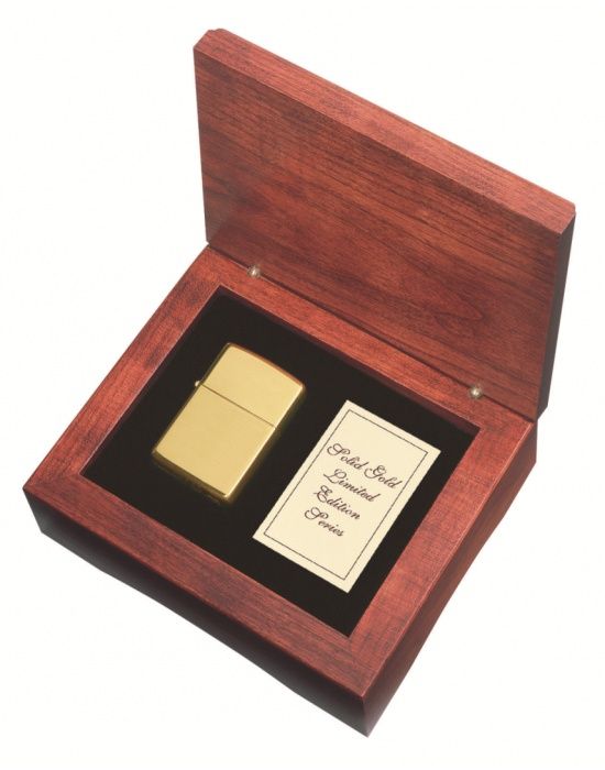 ZIPPO Aansteker PL ZIPPO 195 GOLD 18 CARAT - achteraanzicht