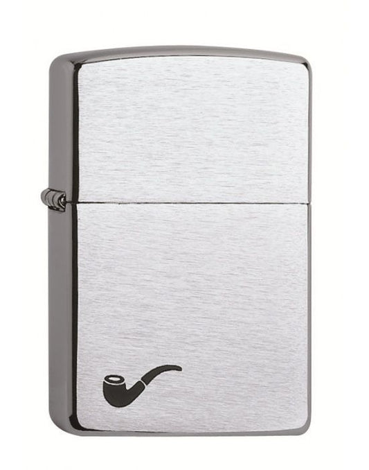 ZIPPO Aansteker PL ZIPPO 200 PIPE CHROME BRUSHED - vooraanzicht