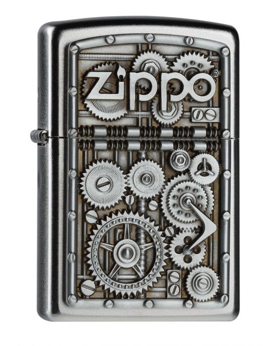 ZIPPO Aansteker PL ZIPPO 205 GEAR WHEELS - vooraanzicht