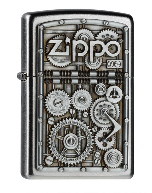 ZIPPO Aansteker PL ZIPPO 205 GEAR WHEELS - vooraanzicht