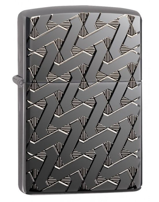 ZIPPO Aansteker PL24095 Geometric Weave Design - vooraanzicht
