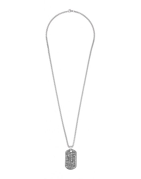 Zippo Plate Pendant Necklace - vooraanzicht