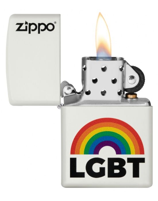 Zippo Aansteker Rainbow Design - detail