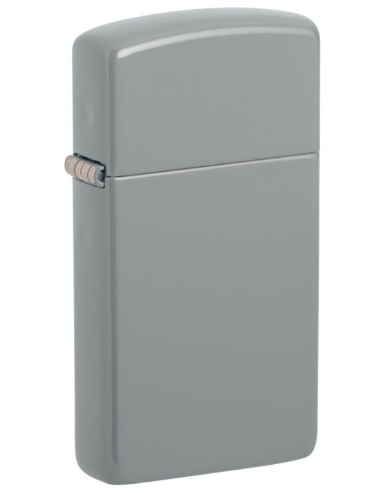 Zippo Aansteker Slim Flat Gray - vooraanzicht