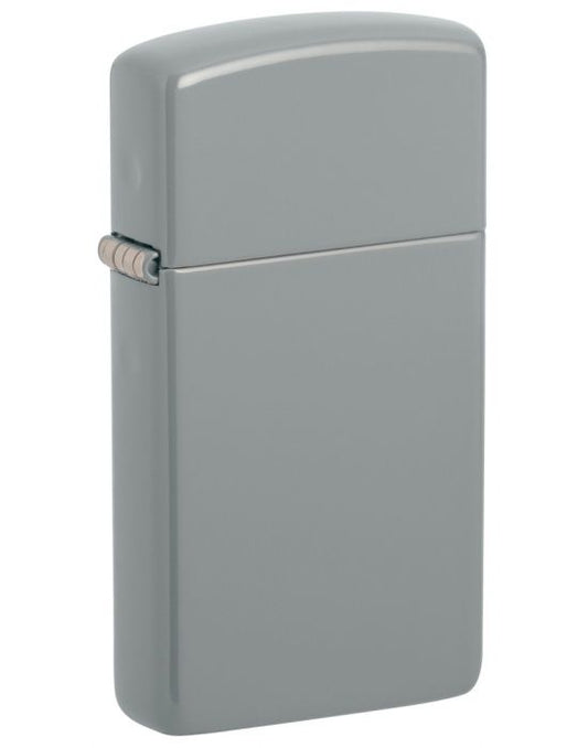 Zippo Aansteker Slim Flat Gray - vooraanzicht