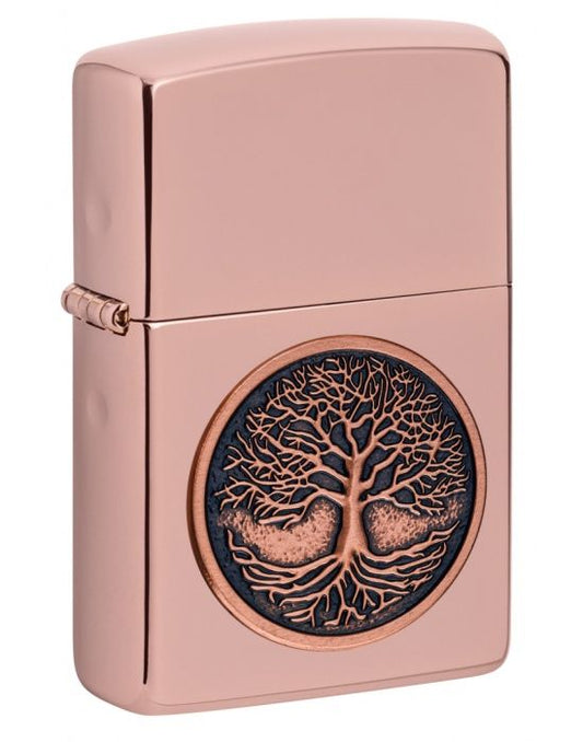 Zippo Aansteker Tree of Life Emblem Design - vooraanzicht