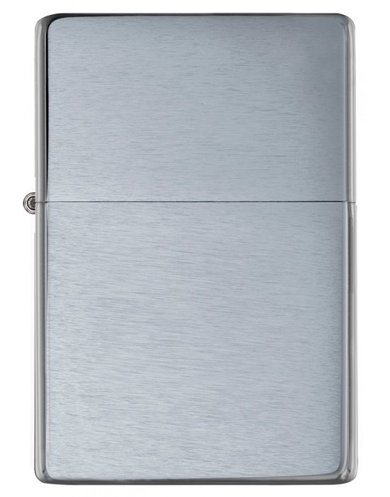 Zippo Aansteker Vintage Brushed Chrome - vooraanzicht