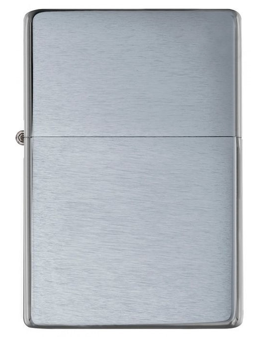 Zippo Aansteker Vintage Brushed Chrome - vooraanzicht