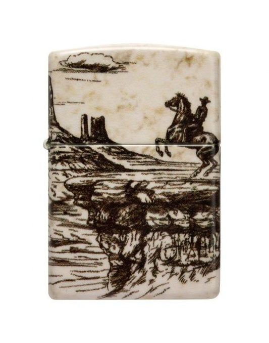 Zippo Aansteker Wild West (2) Design - vooraanzicht