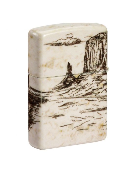 Zippo Aansteker Wild West (2) Design - achteraanzicht