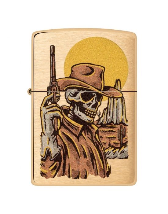 Zippo Aansteker Wild West Design - vooraanzicht