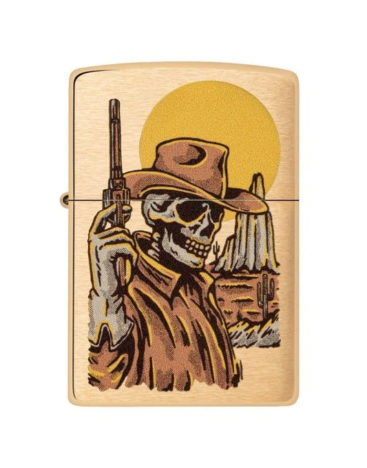 Zippo Aansteker Wild West Design - vooraanzicht