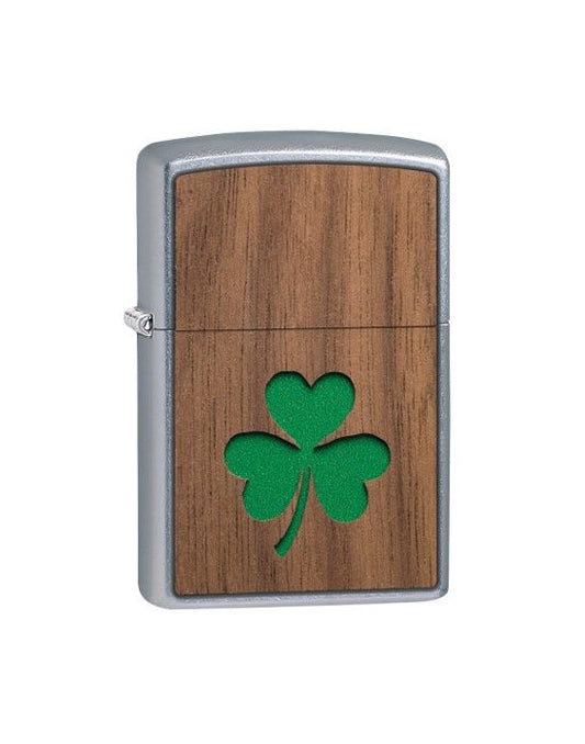 Zippo Aansteker PL 207 Woodchuck Clover - vooraanzicht