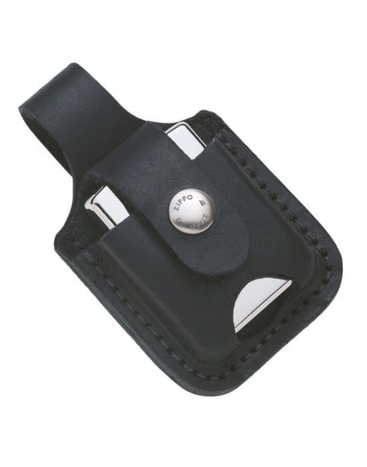 ZIPPO ZIP BLK LTR POUCH W/THUMB NOT - vooraanzicht