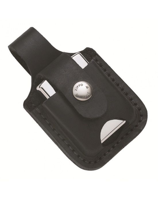 ZIPPO ZIP BLK LTR POUCH W/THUMB NOT - detail