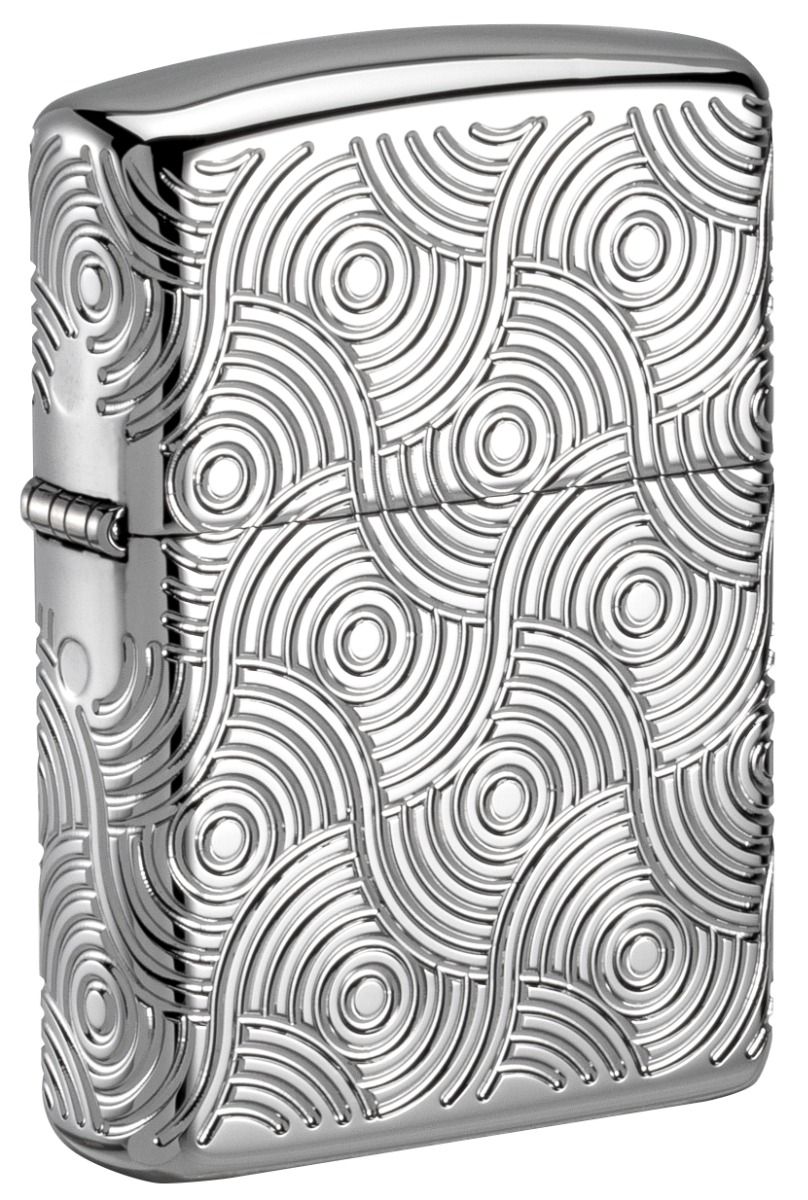 Zippo Aansteker - 167 Abstract Waves Design - achteraanzicht