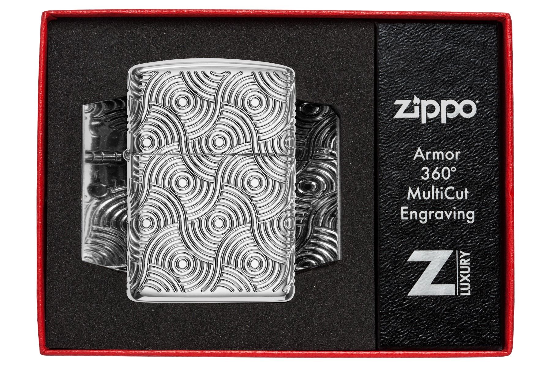 Zippo Aansteker - 167 Abstract Waves Design - vooraanzicht