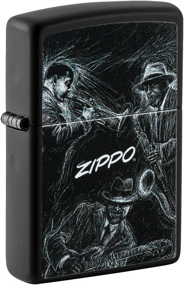Zippo Aansteker - 218 JAZZ MUSICIANS DESIGN - vooraanzicht