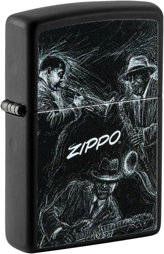 Zippo Aansteker - 218 JAZZ MUSICIANS DESIGN - vooraanzicht