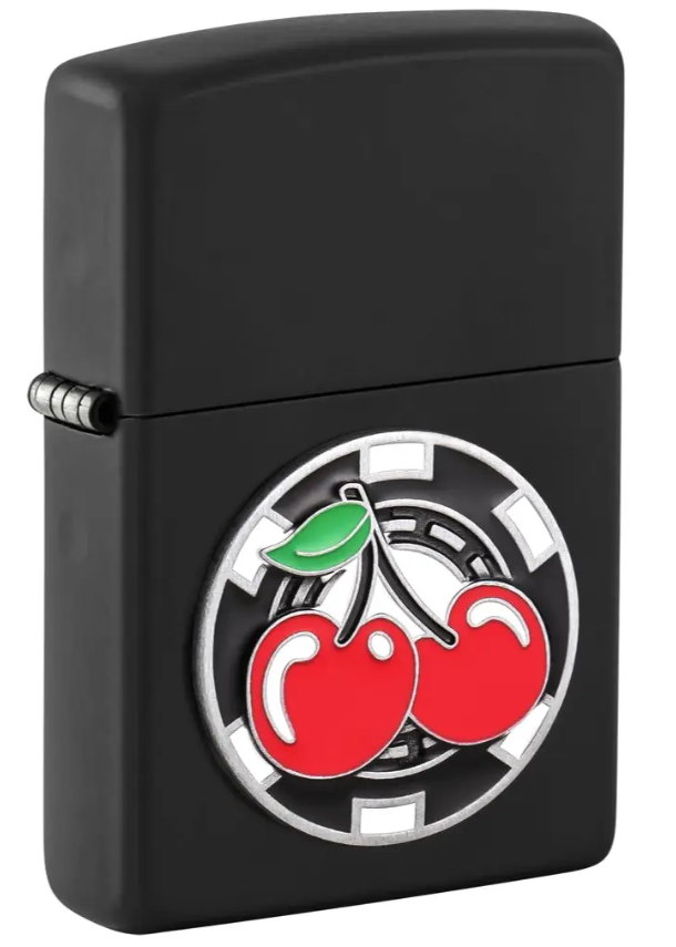 Zippo Aansteker - 218 Poker Chip with Cherries - vooraanzicht