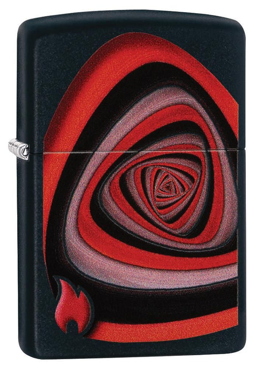 Zippo Aansteker - 218 Zippo Vortex Design - vooraanzicht