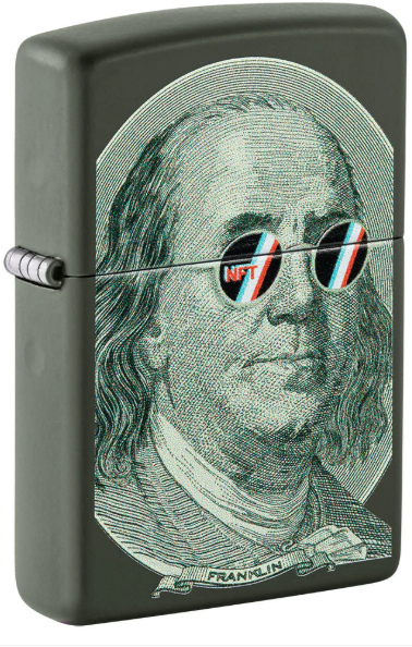 Zippo Aansteker - 221 Crypto Currency Design - vooraanzicht