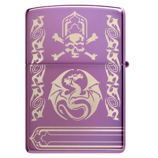 Zippo Aansteker - 24747 Anne Stokes Design - achteraanzicht