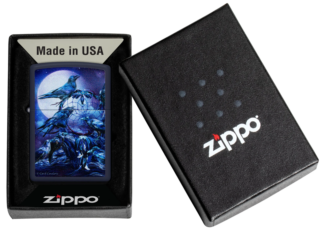 Zippo 4919 Carol Cavalaris aansteker detail