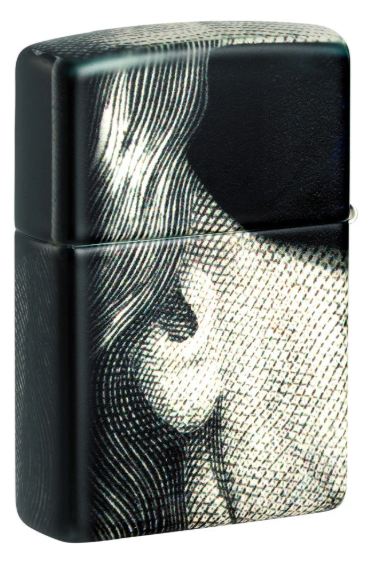 Zippo 49352 NFT Currency Design aansteker achteraanzicht