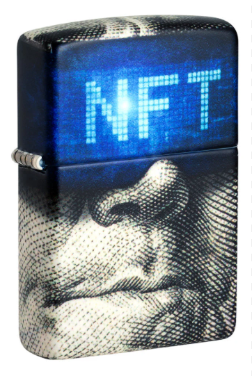 Zippo 49352 NFT Currency Design aansteker vooraanzicht
