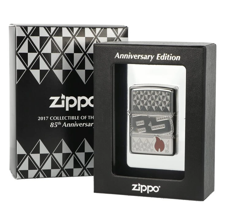 Zippo 85th Anniversary 2017 aansteker vooraanzicht