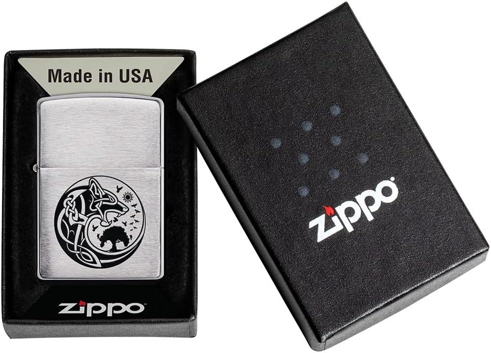 Zippo AMZ 200 Viking Design aansteker detail