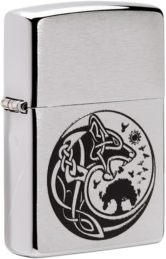 Zippo AMZ 200 Viking Design aansteker vooraanzicht