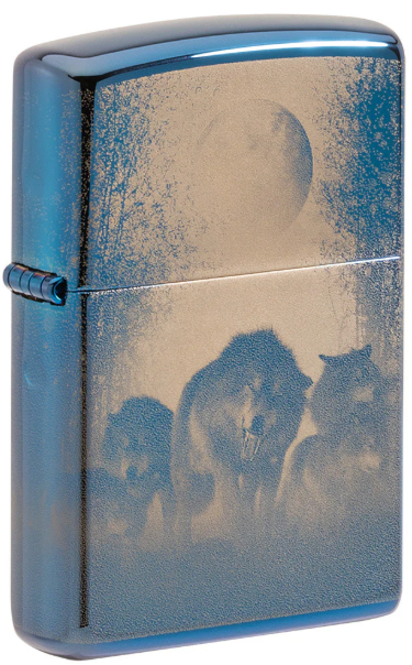 Zippo AMZ 20446 Wolves aansteker vooraanzicht