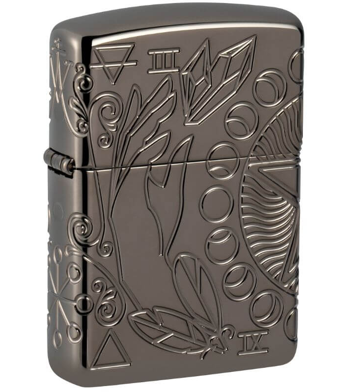 Zippo AMZ 24095 Wicca Design aansteker achteraanzicht