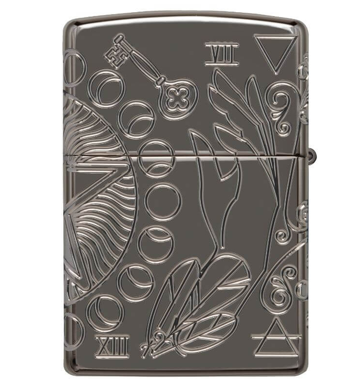 Zippo AMZ 24095 Wicca Design aansteker detail 1