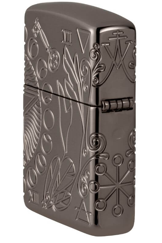 Zippo AMZ 24095 Wicca Design aansteker detail 2