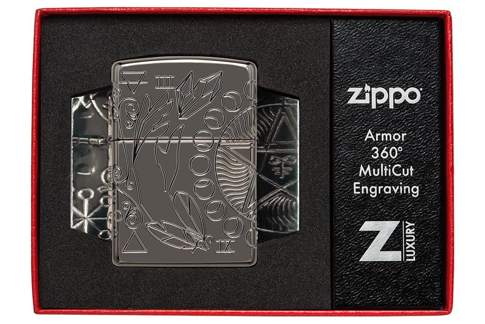 Zippo AMZ 24095 Wicca Design aansteker vooraanzicht