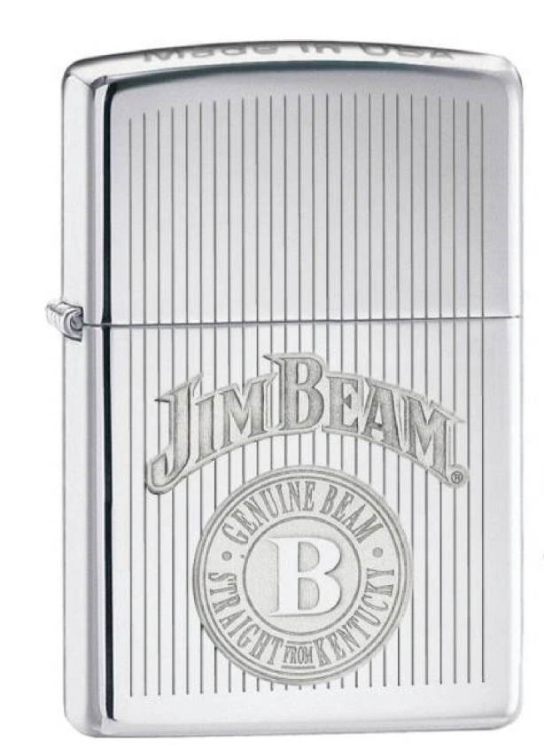 Zippo Jim Beam Design 2012 aansteker vooraanzicht