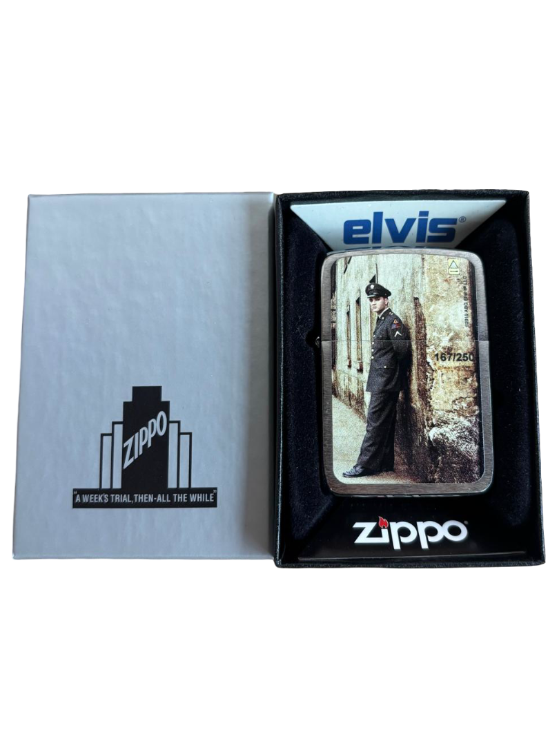 Zippo Limited Edition Elvis Presley Replica 1941 aansteker detail