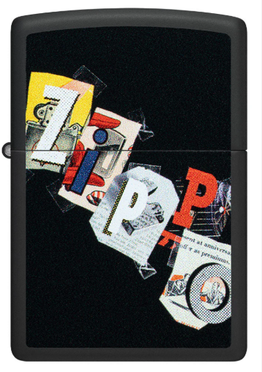 Zippo Aansteker 218 Zippo Letters Design - vooraanzicht