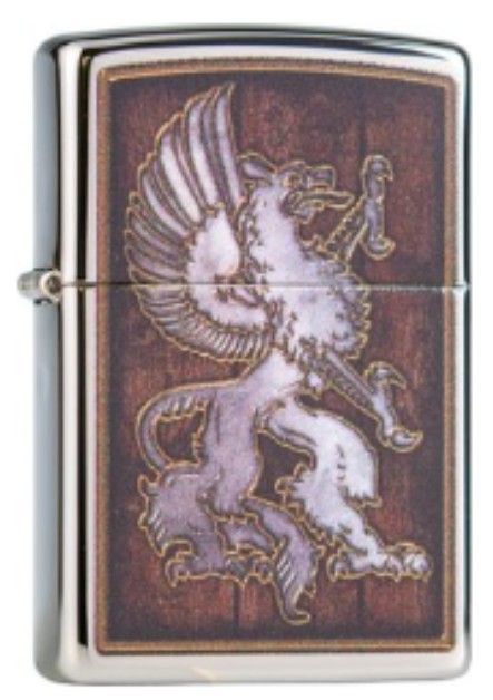 Zippo Aansteker Medival Design - vooraanzicht