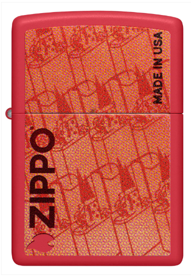 Zippo Aansteker 233 Pop Art Zippo Design - vooraanzicht