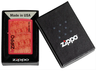 Zippo Aansteker 233 Pop Art Zippo Design - achteraanzicht